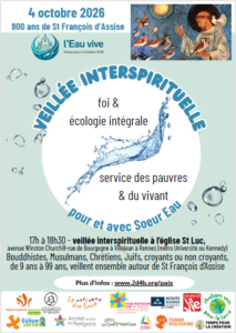 Lire la suite à propos de l’article Veillée interspirituelle pour la création, le 4 octobre à Rennes